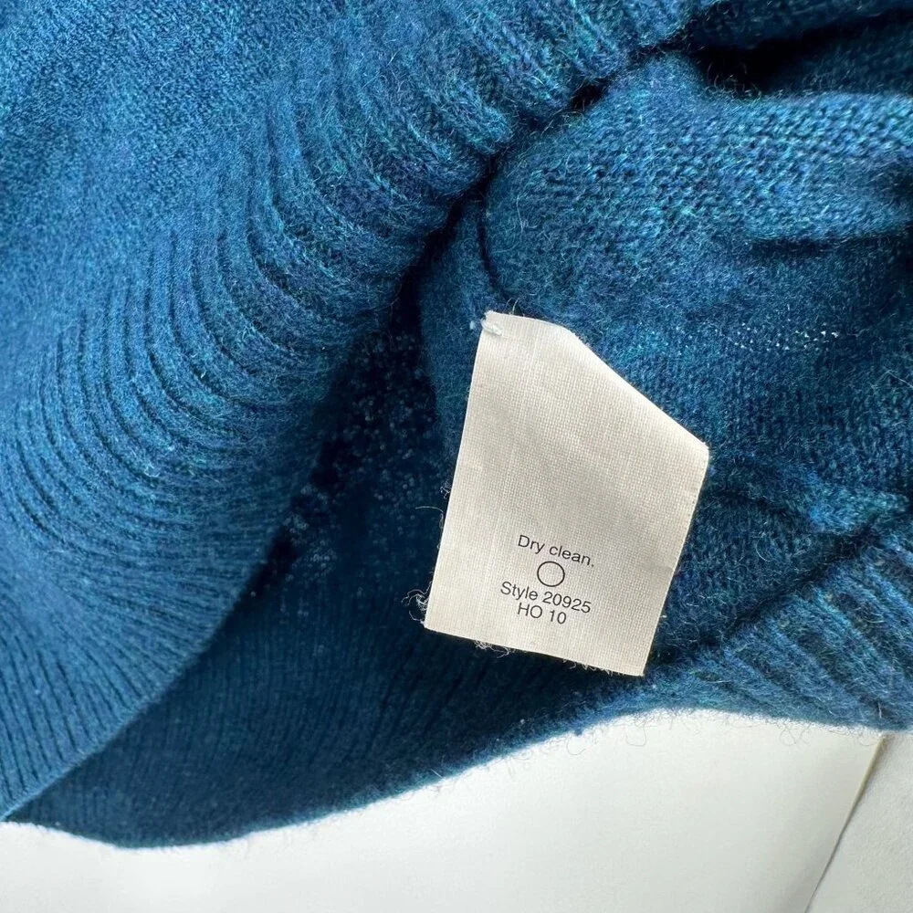 J.Crew Long sleeve Teal 100%‎ Cashmere